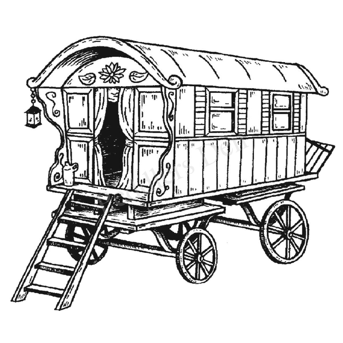 Ornate Gypsy Wagon Large P47 726 I ornate-gypsy-wagon-large-p47-726-i