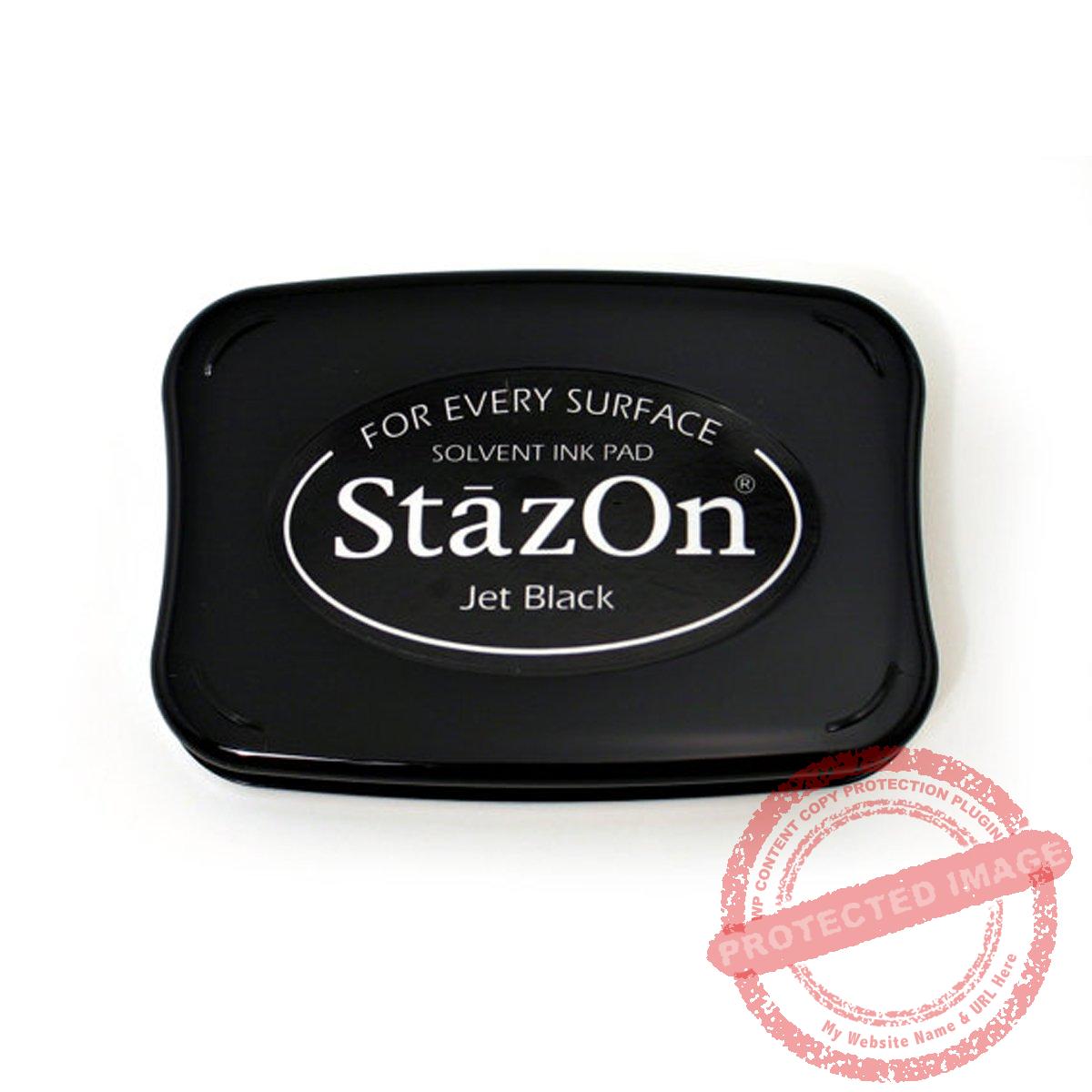 Stazon Jet Black Solvent Ink Pad