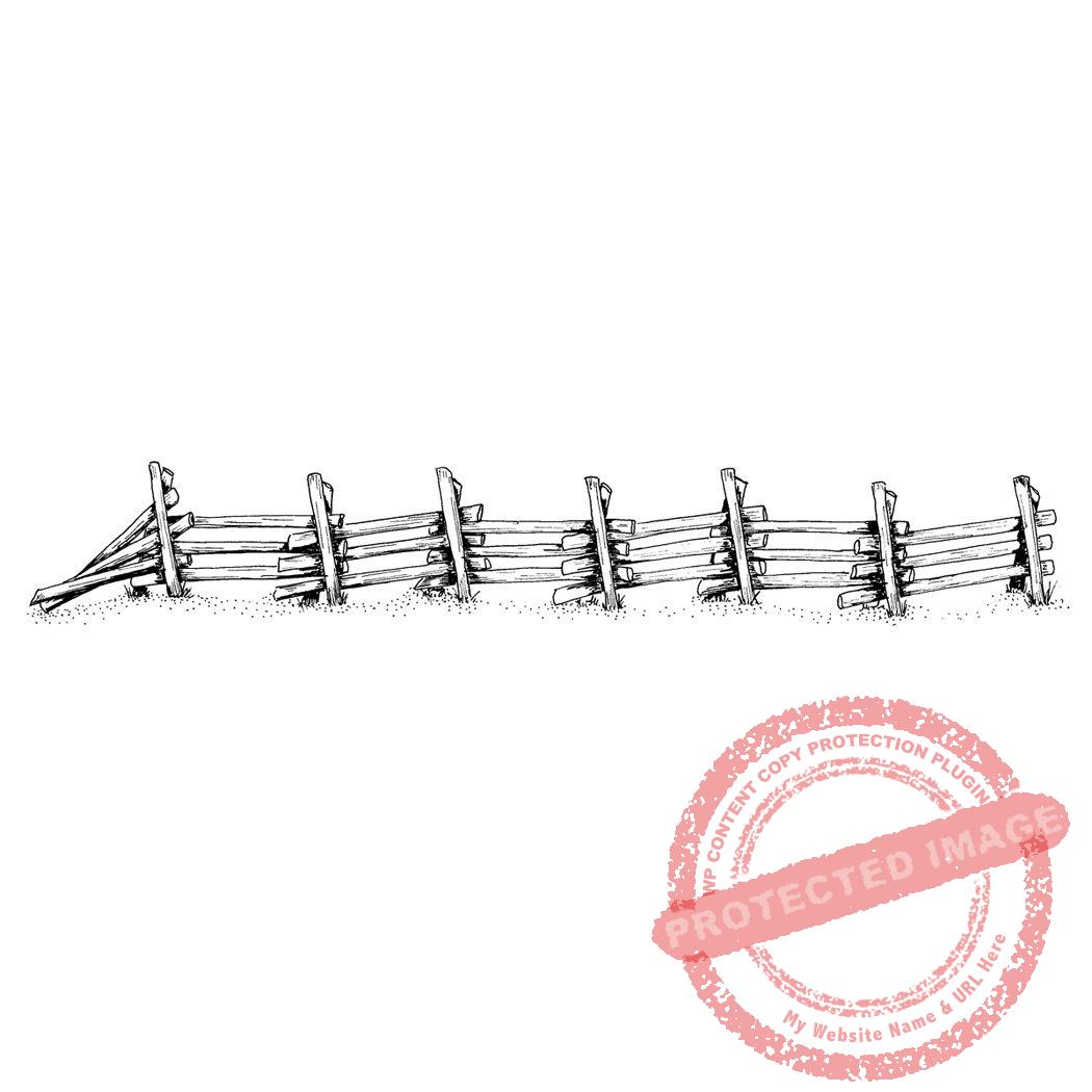 Split Rail Fence M1-031 C