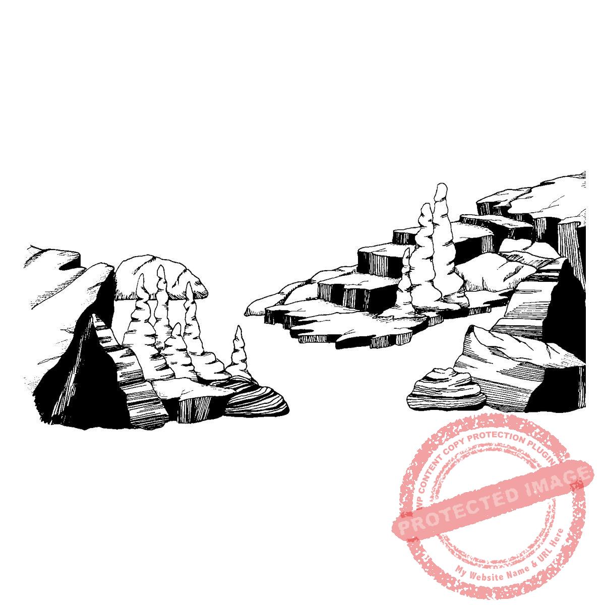 Cave with Stalagmites M171 H