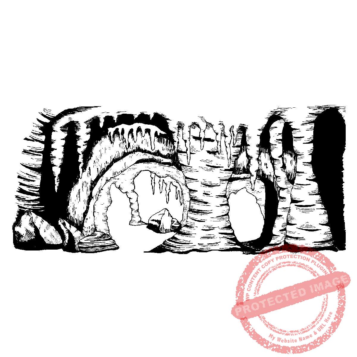 Cave with Stalagtites M172 H