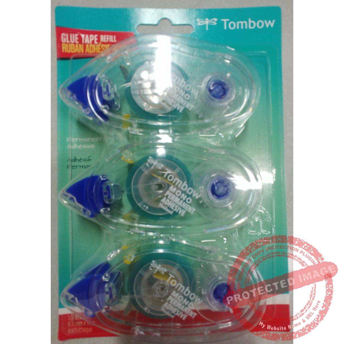Tombow Mono Permanent Adhesive Refills, Value 3 Pack