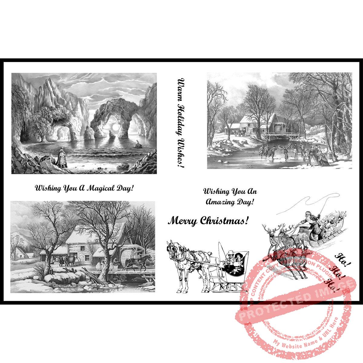 Holiday Image Stamps 2018 Rubber Plate