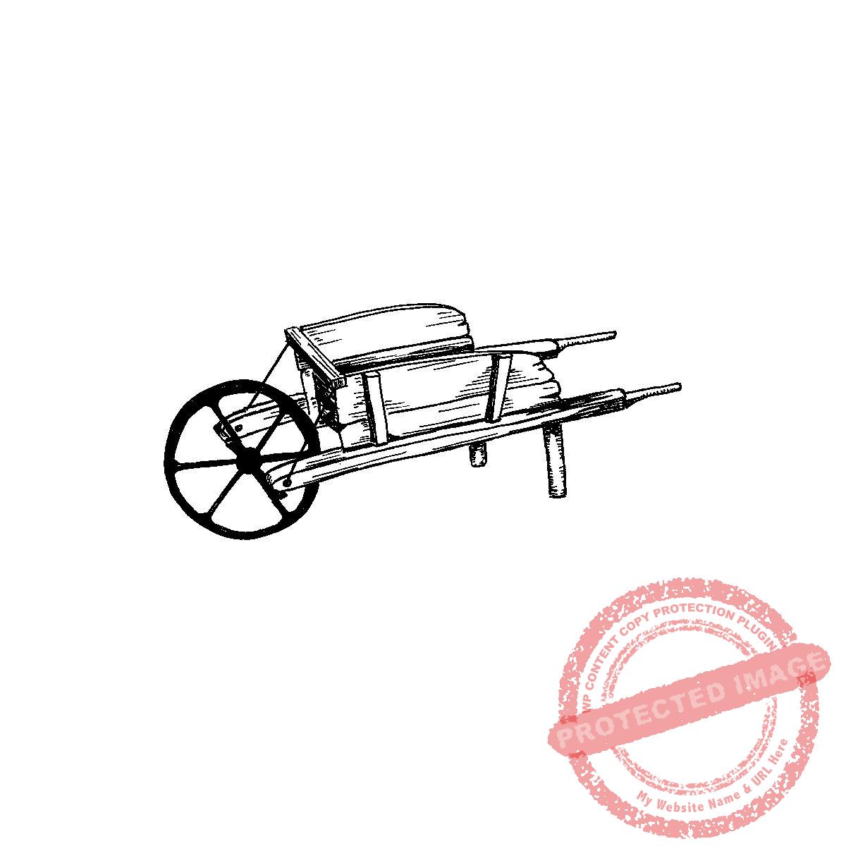 Vintage Wheelbarrow M15_310 D
