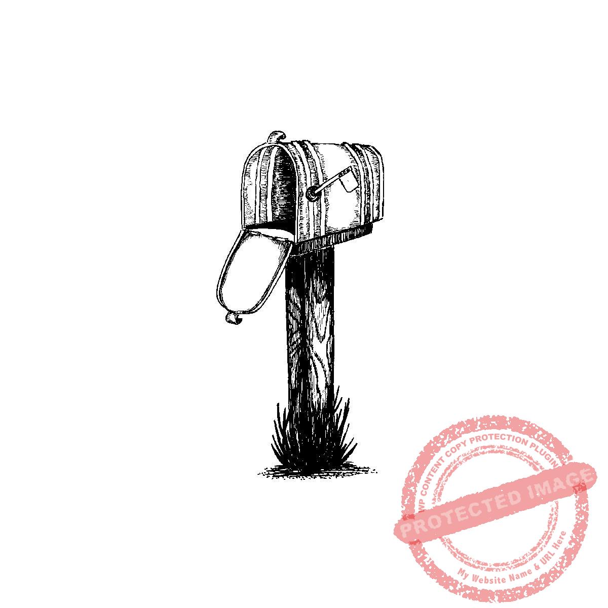 Mailbox On Post M15-305 E