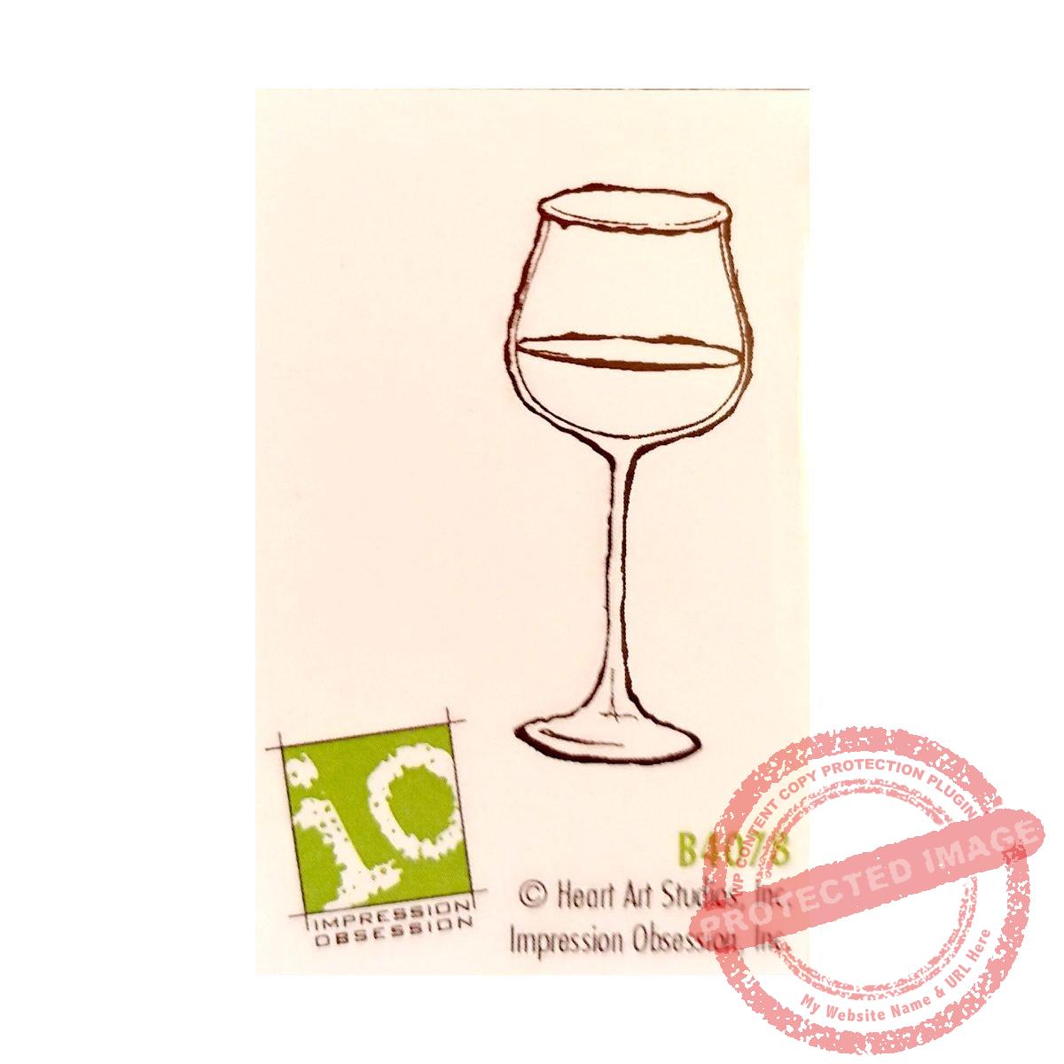 Wine Glass, Impression Obsession B4078