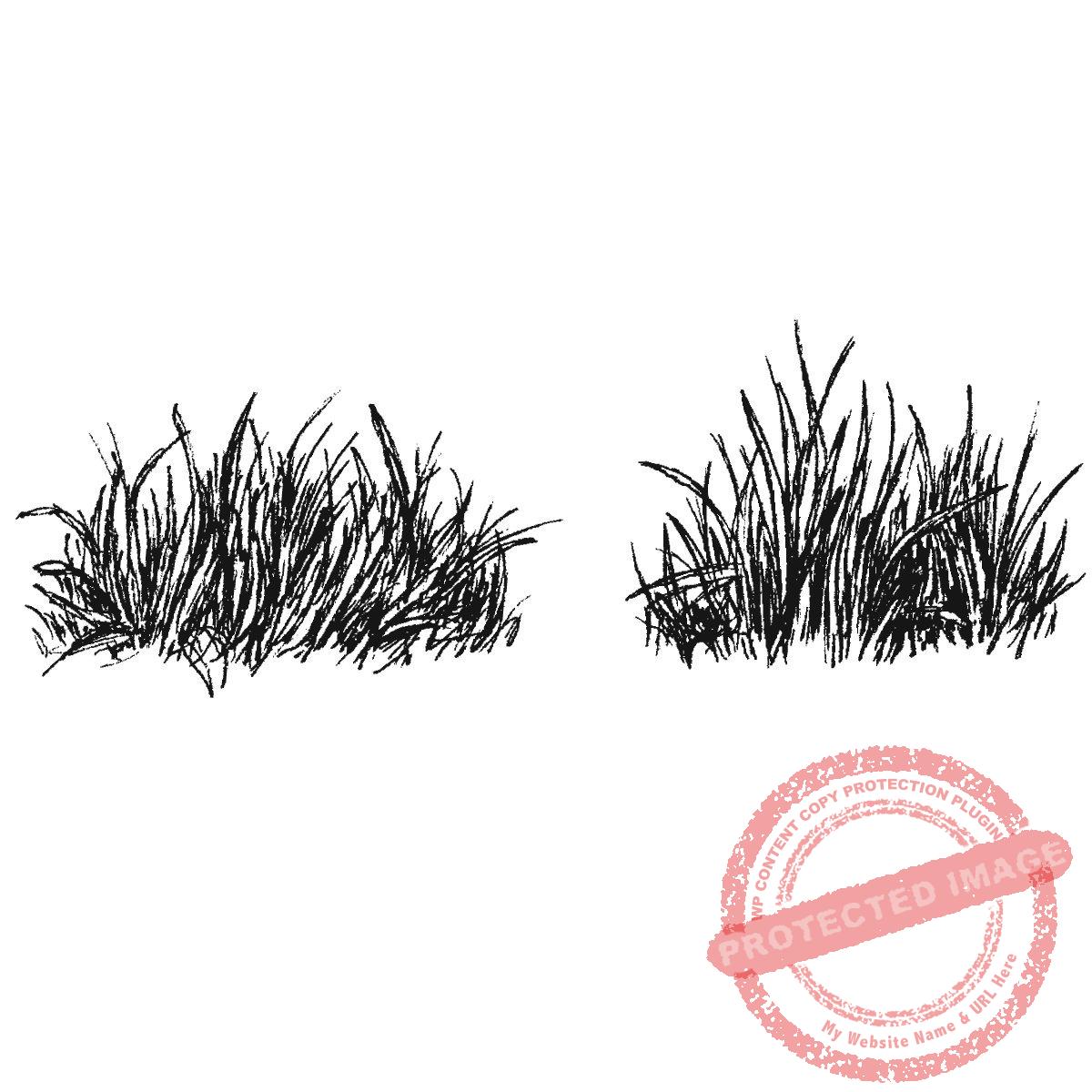 Clumps of Grass, Set of 2, P23-468 F