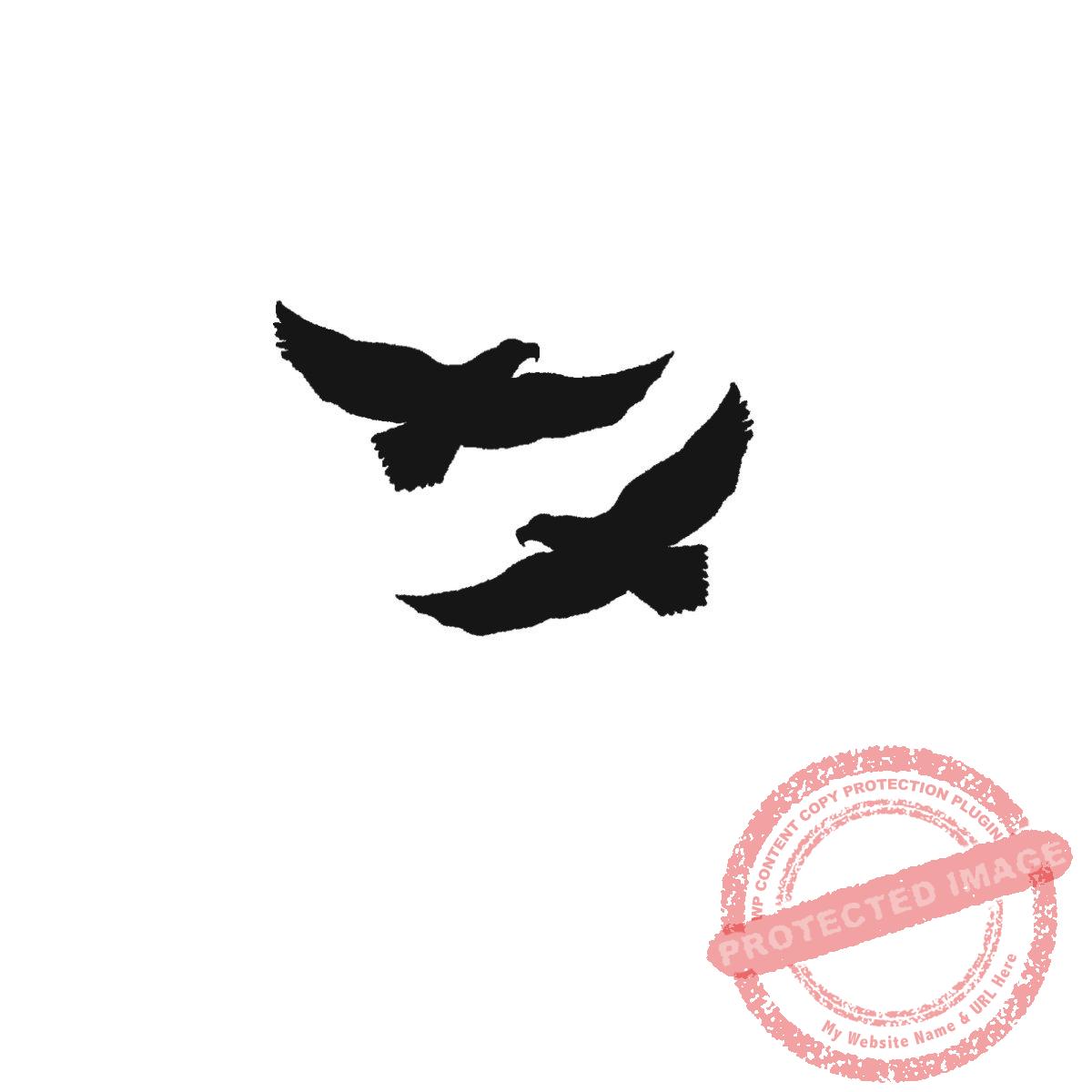 Flying Eagle Silhouette pair, T19-408 C