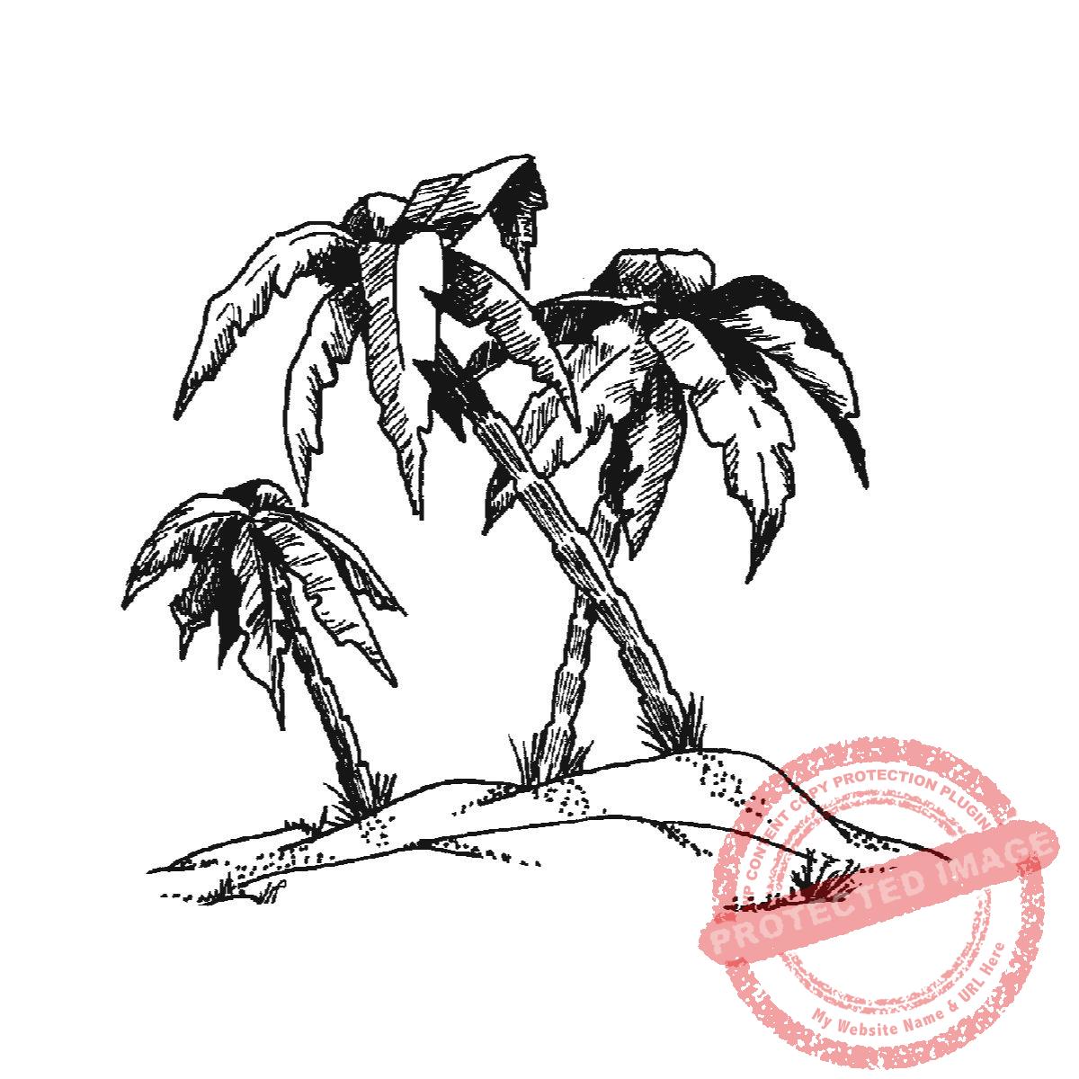 Palm Trio, Large, M23-472 H