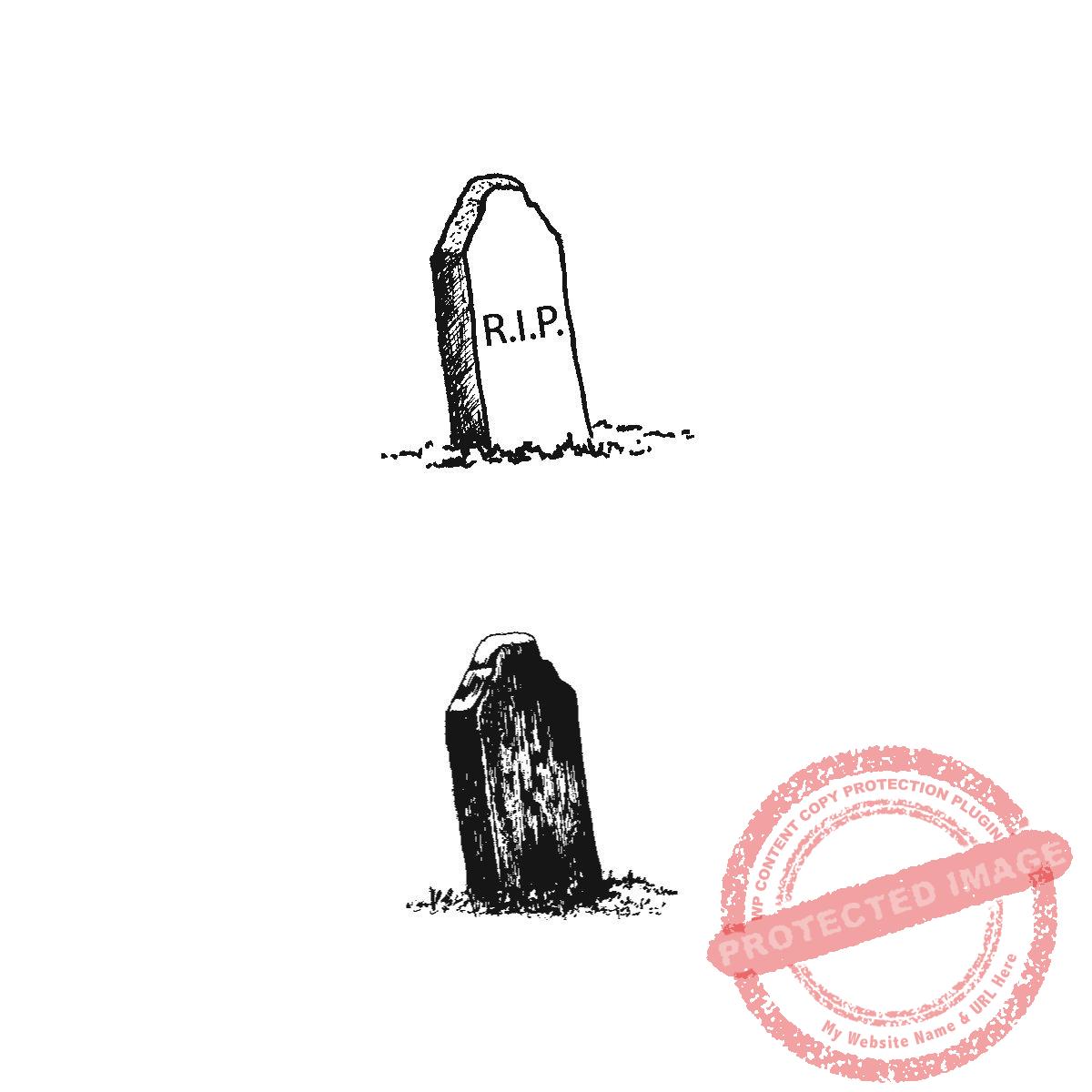 Weathered Tombstone Pair T19-406 C