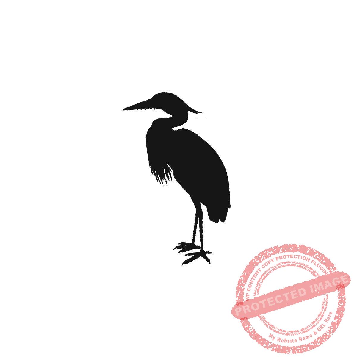 Heron Silhouette, T23-480 D