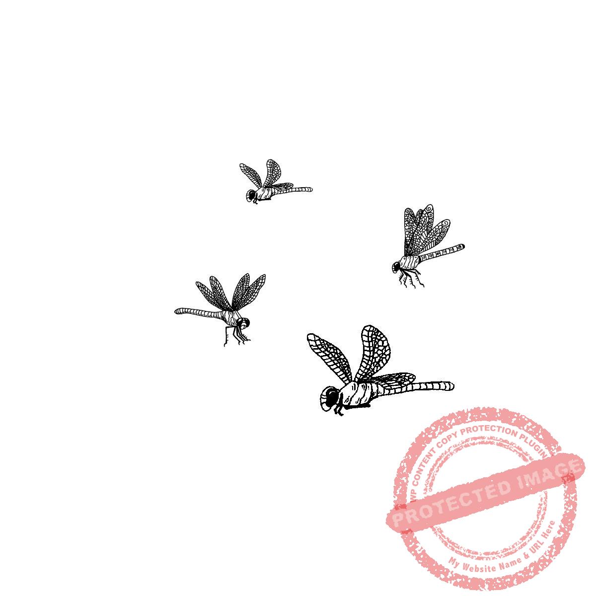 Dragonfly Set (4 small) P28-548 F