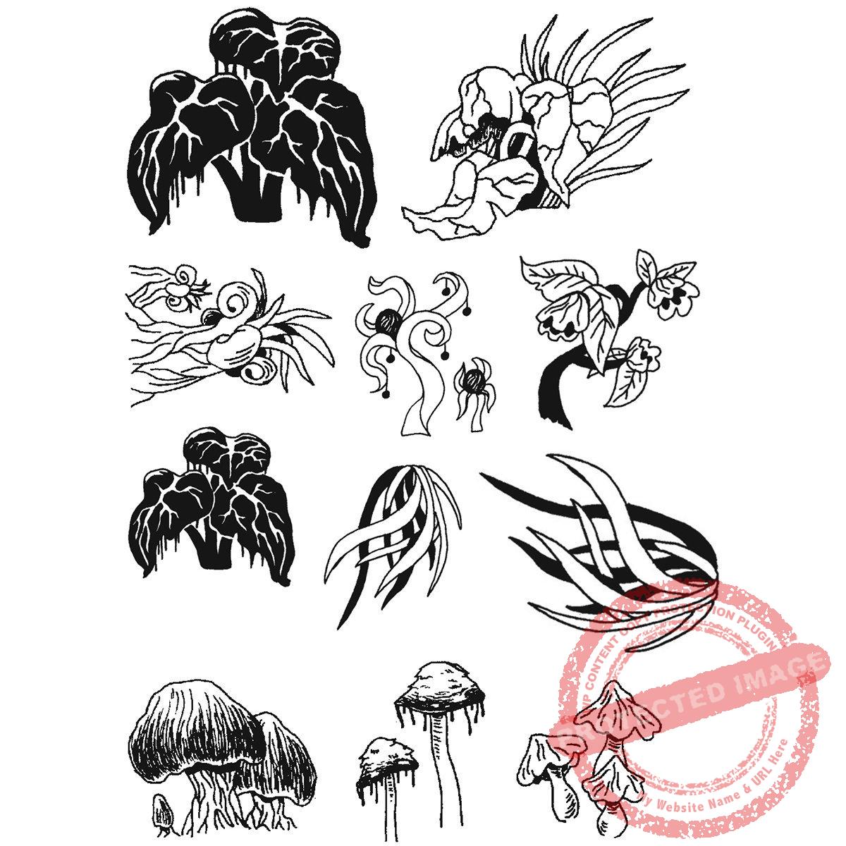 Utopian Plant Set of 8, P27-520 L