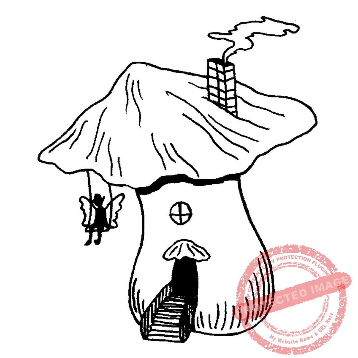 Fairy House With Swing, P27-529 H