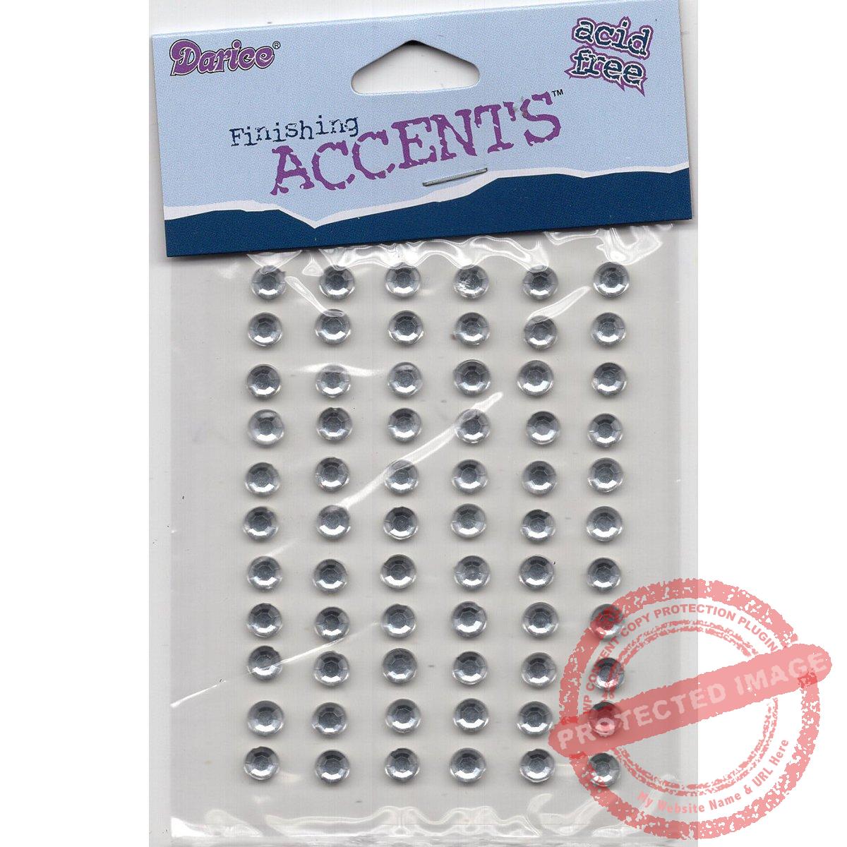 Finishing Accents, 5mm adhesive rhinestones, Darice