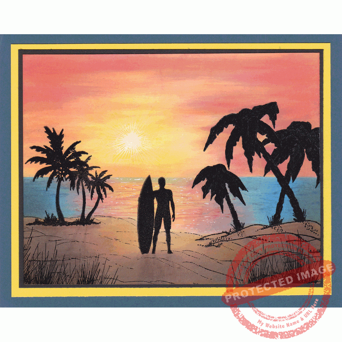 Bold Palm Pair, T22-462 E - Image 2