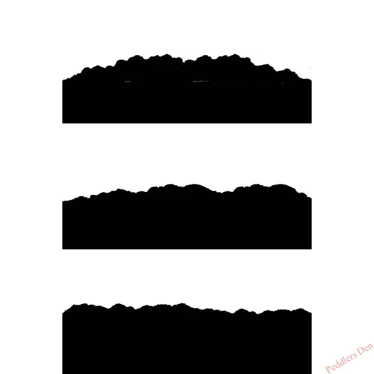 T-SE09 Trio of Cloud Patterns Stencil Set