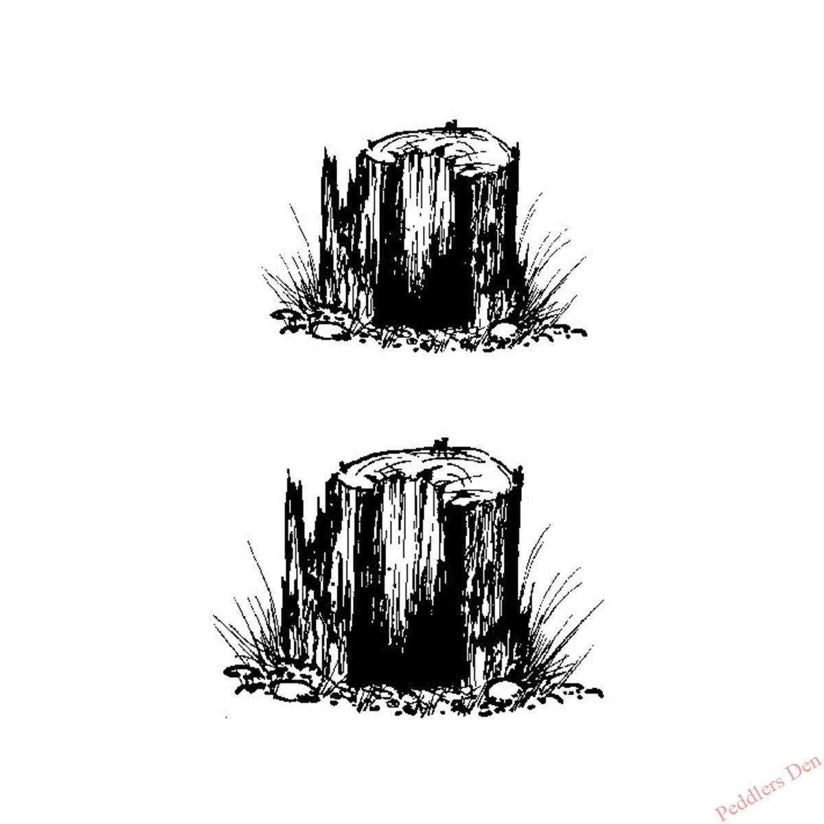 Pair of Cut Stumps T44-691 D