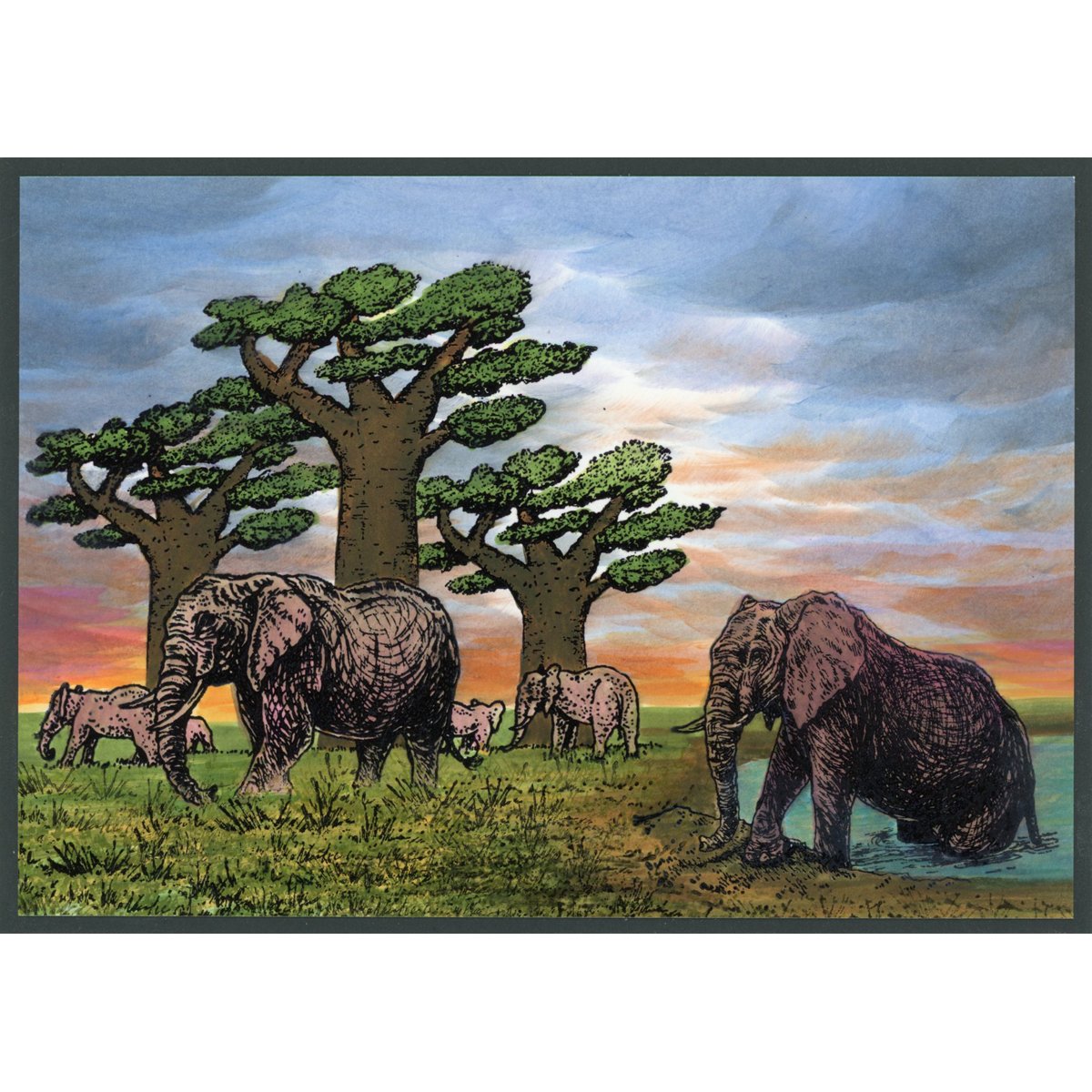 Elephant Herd, P21-442 G - Image 2