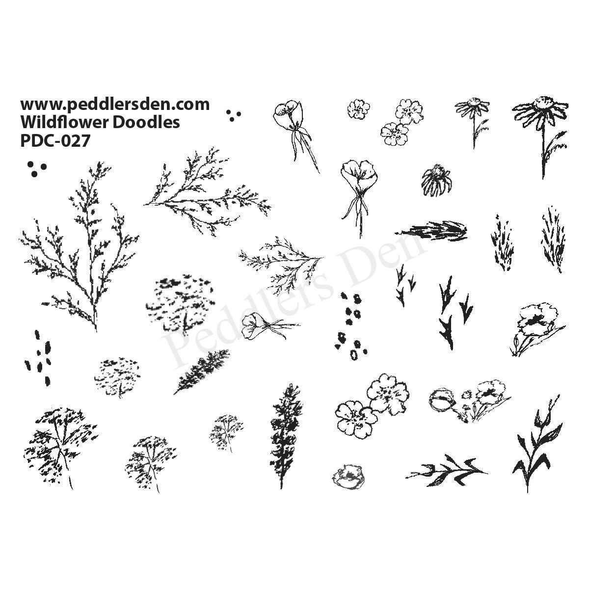 Wildflower Doodles Clear Stamp Set PDC-027