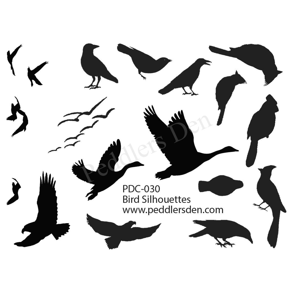 Bird Silhouettes Clear Stamp Set PDC-030