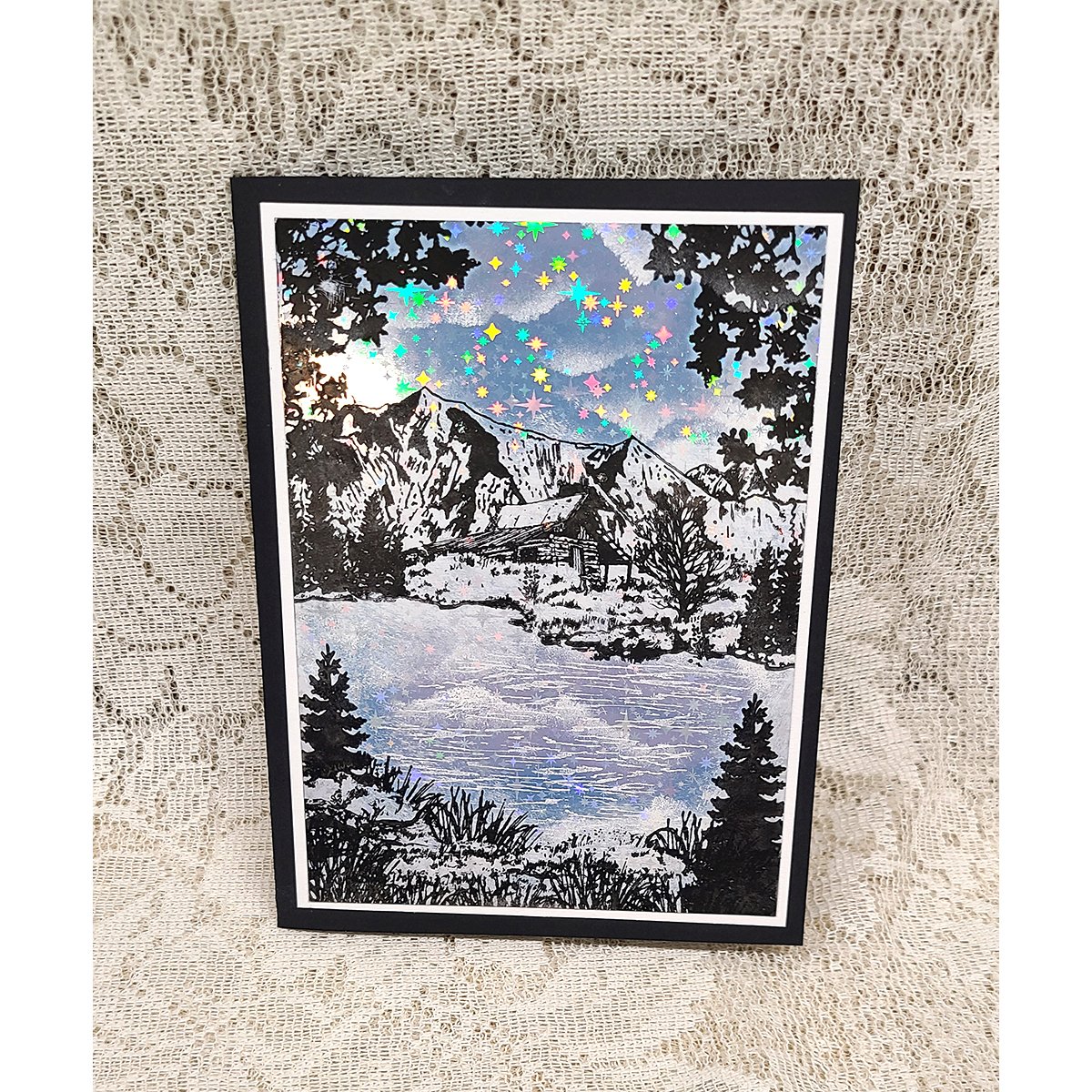 Peaceful, Starry Night, Holographic Vinyl Kit