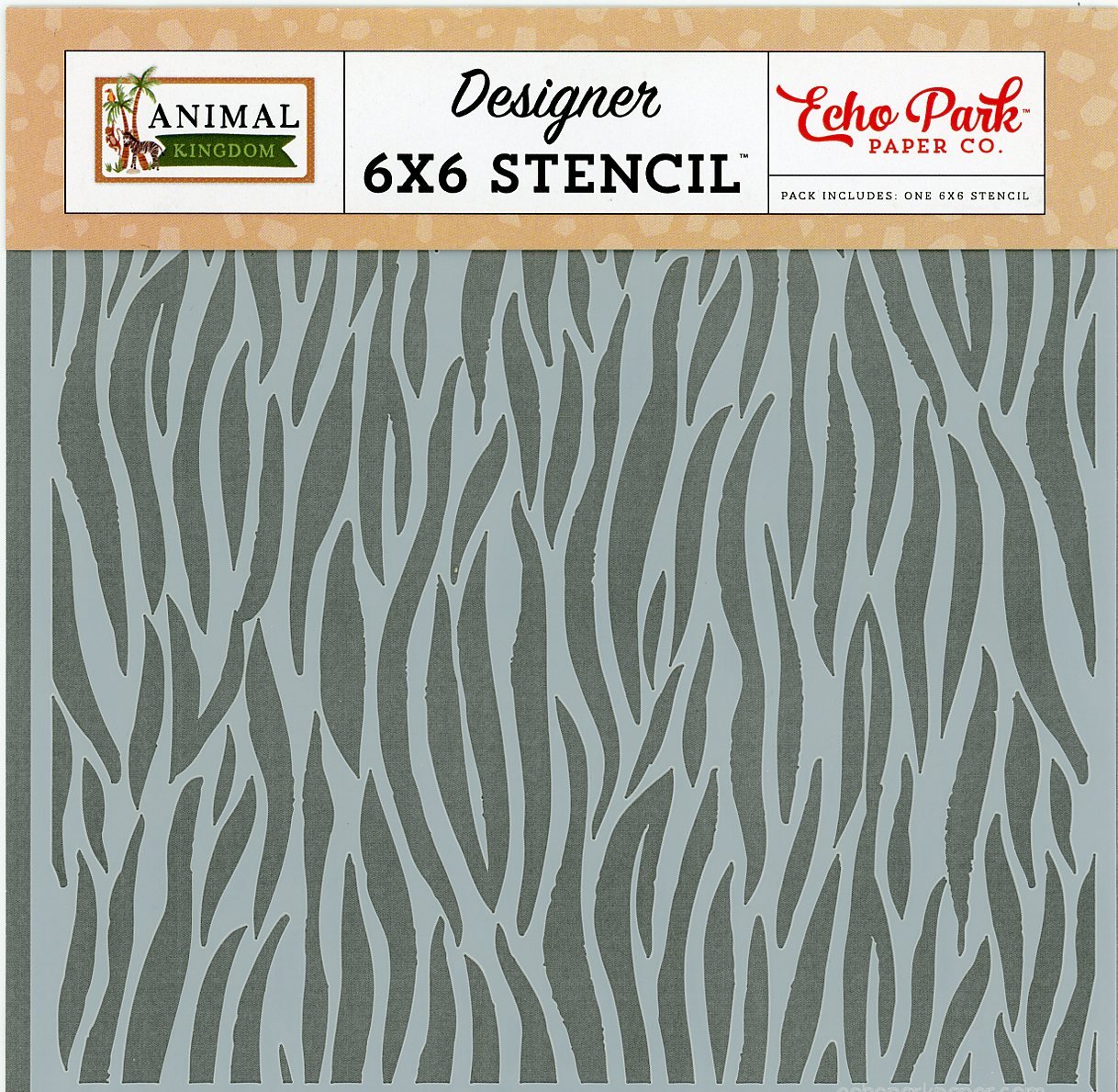 Zebra Stencil, Animal Kingdom Series