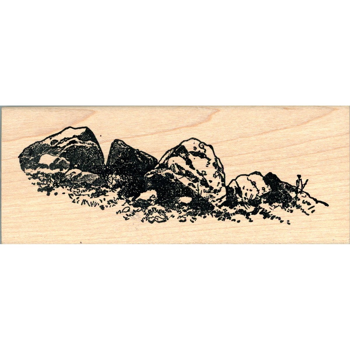 Beeswax Boulders, Used Demo Stamp
