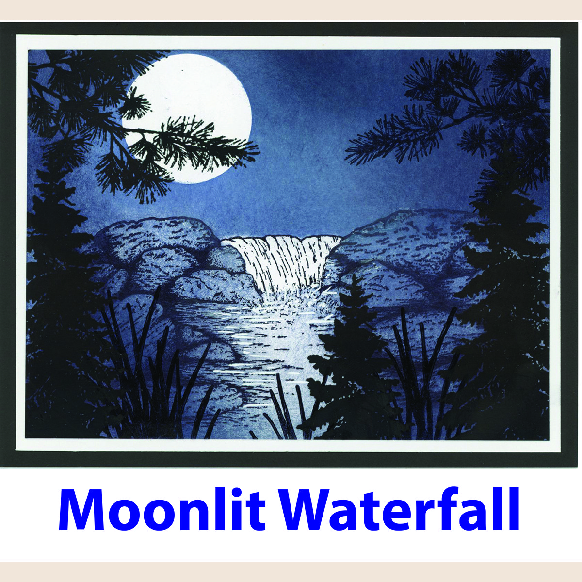 Moonlit Waterfall Work Along Kit