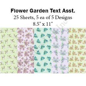 Flower Garden TEXT 104 gsm Asstmt