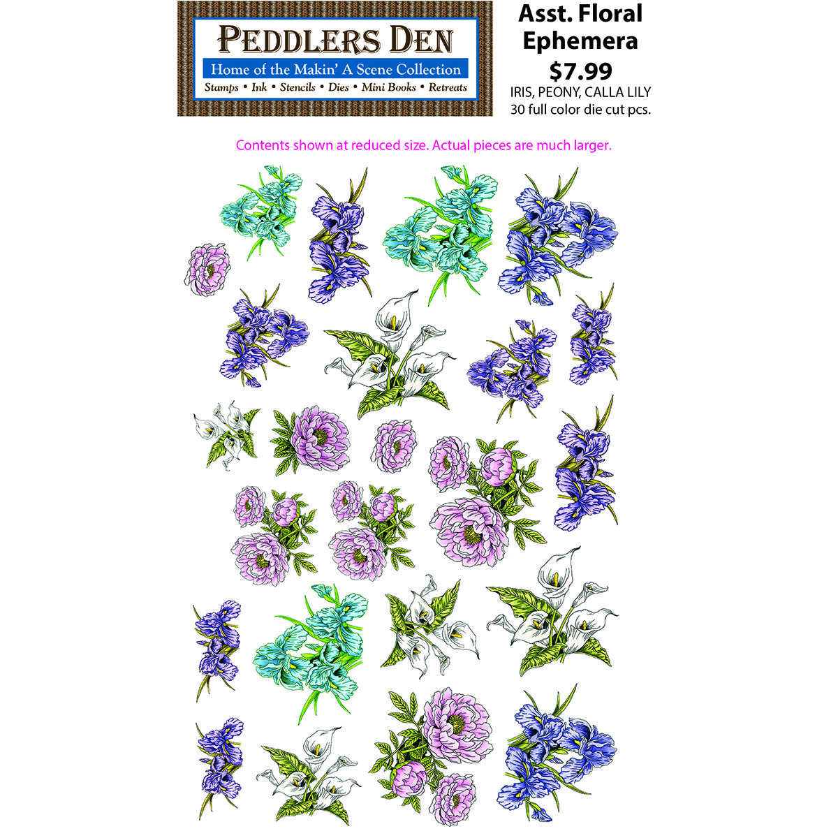 Assorted Floral Ephemera, 24 pc