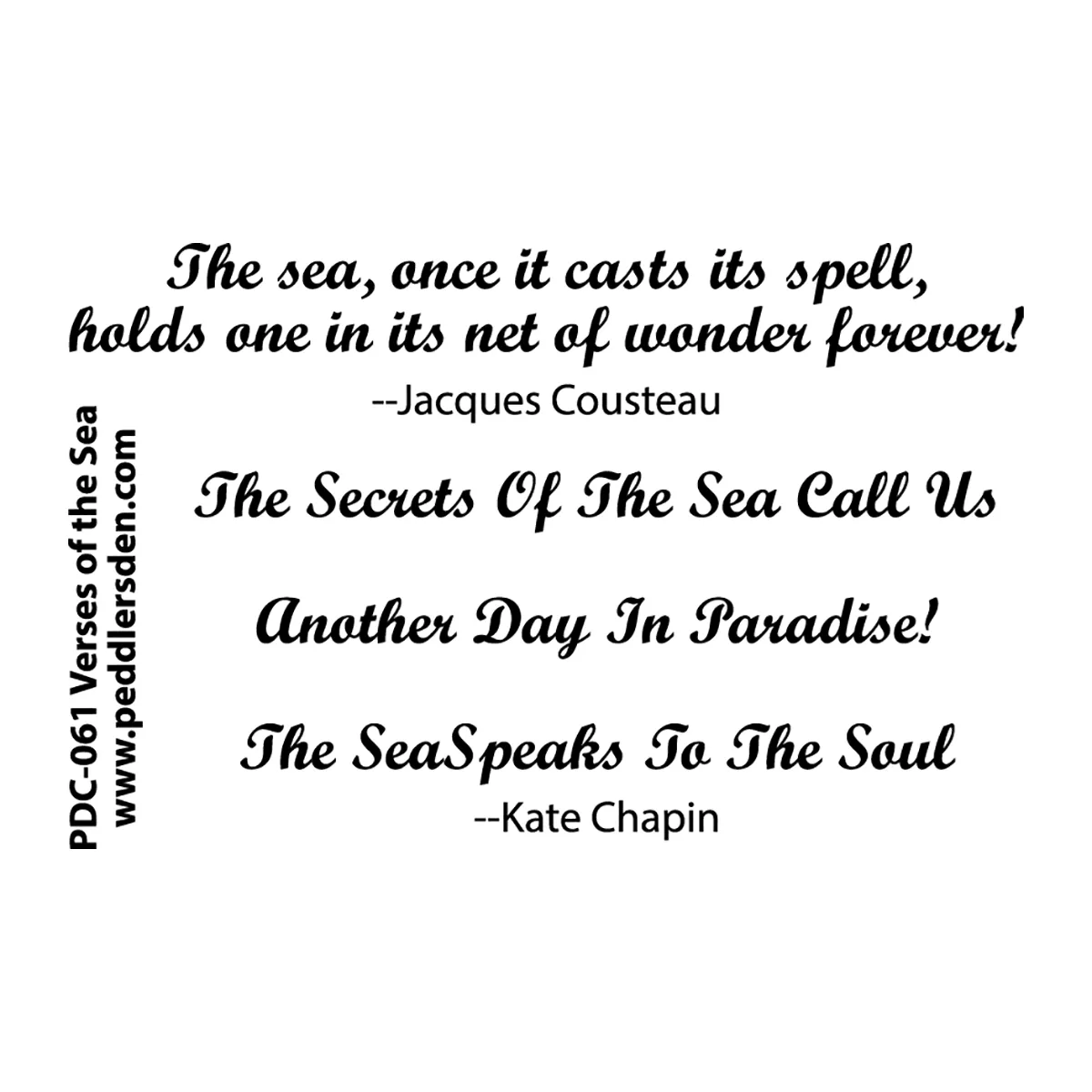 Verses of the Sea, PDC-061