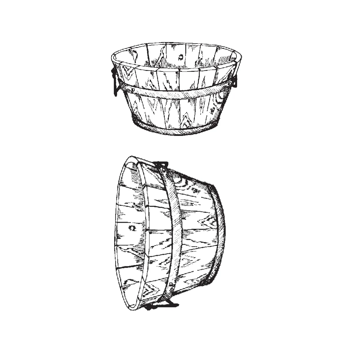 Pair of Wooden Buckets M59-844F